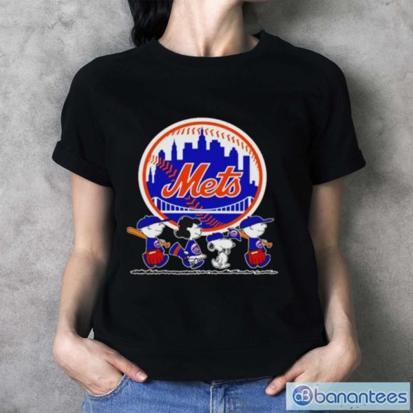 Snoopy And Peanuts New York Mets Shirt - Ladies T-Shirt