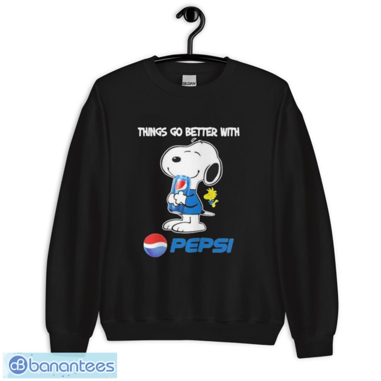 snoopy and woodstock things go better with pepsi shirt 1 image Snoopy and woodstock things go better with pepsi shirt - Unisex Crewneck Sweatshirt