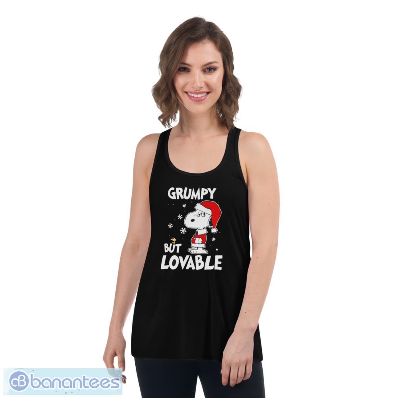 snoopy santa grumpy but lovable christmas shirt 3 image Snoopy Santa Grumpy But Lovable Christmas shirt Product Photo