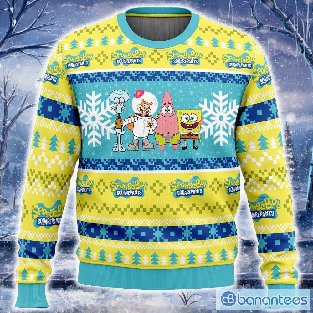 Spongebob Nickelodeon 3D Sweater New Gift Christmas For Men And Women - Christmas Spongebob Nickelodeon Ugly Christmas Sweater Photo 1