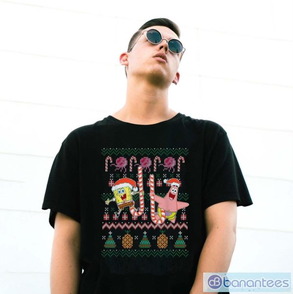 Spongebob Squarepants And Patrick Holiday Sweater Shirt - G500 Gildan T-Shirt