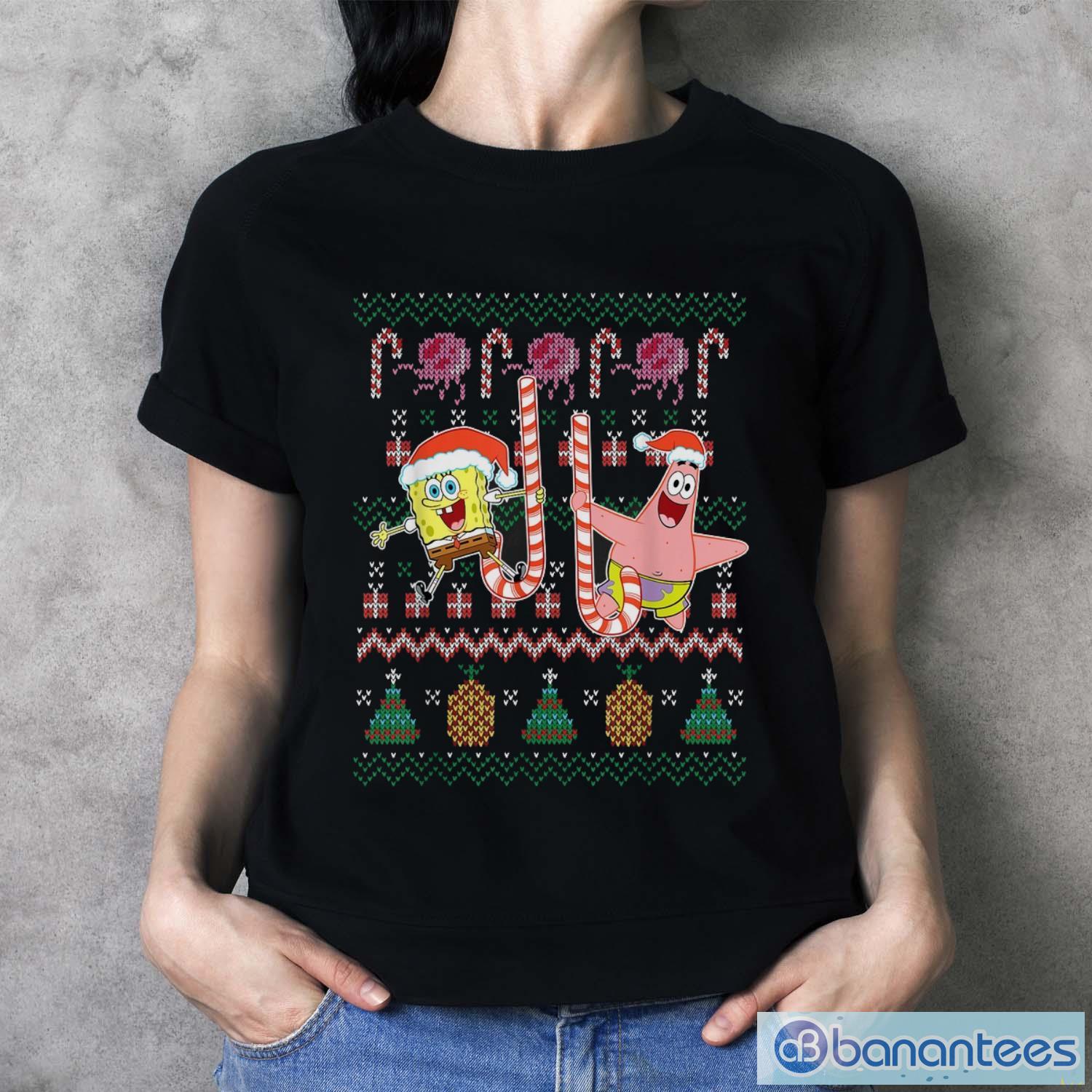 Spongebob Squarepants And Patrick Holiday Sweater Shirt Banantees