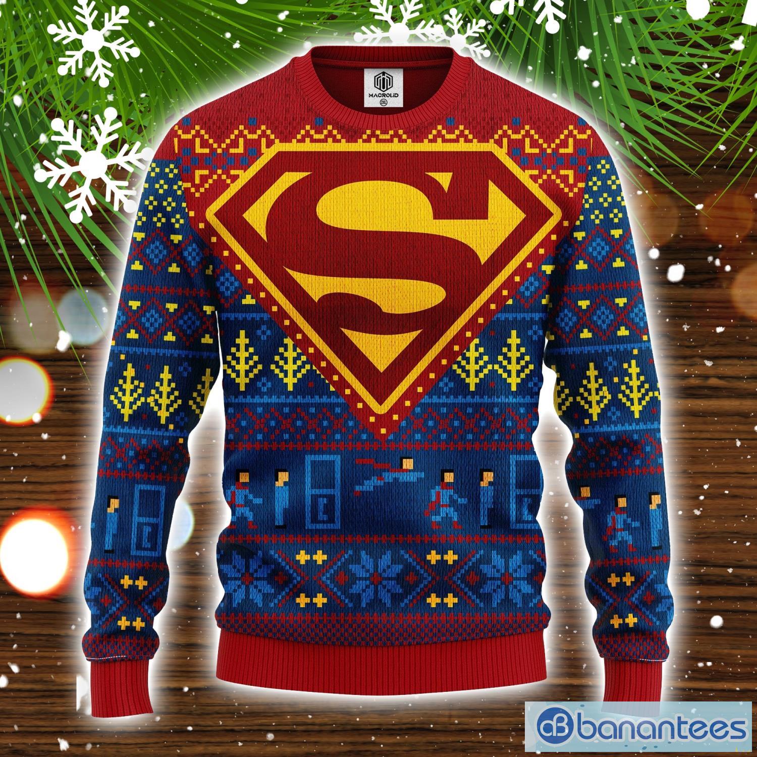 Ugly sweater clearance superman