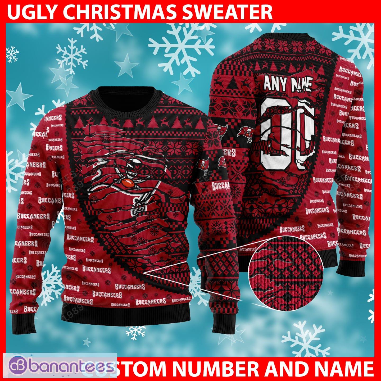 Tampa Bay Buccaneers 2021 Knit Ugly Christmas Sweater Hoodie