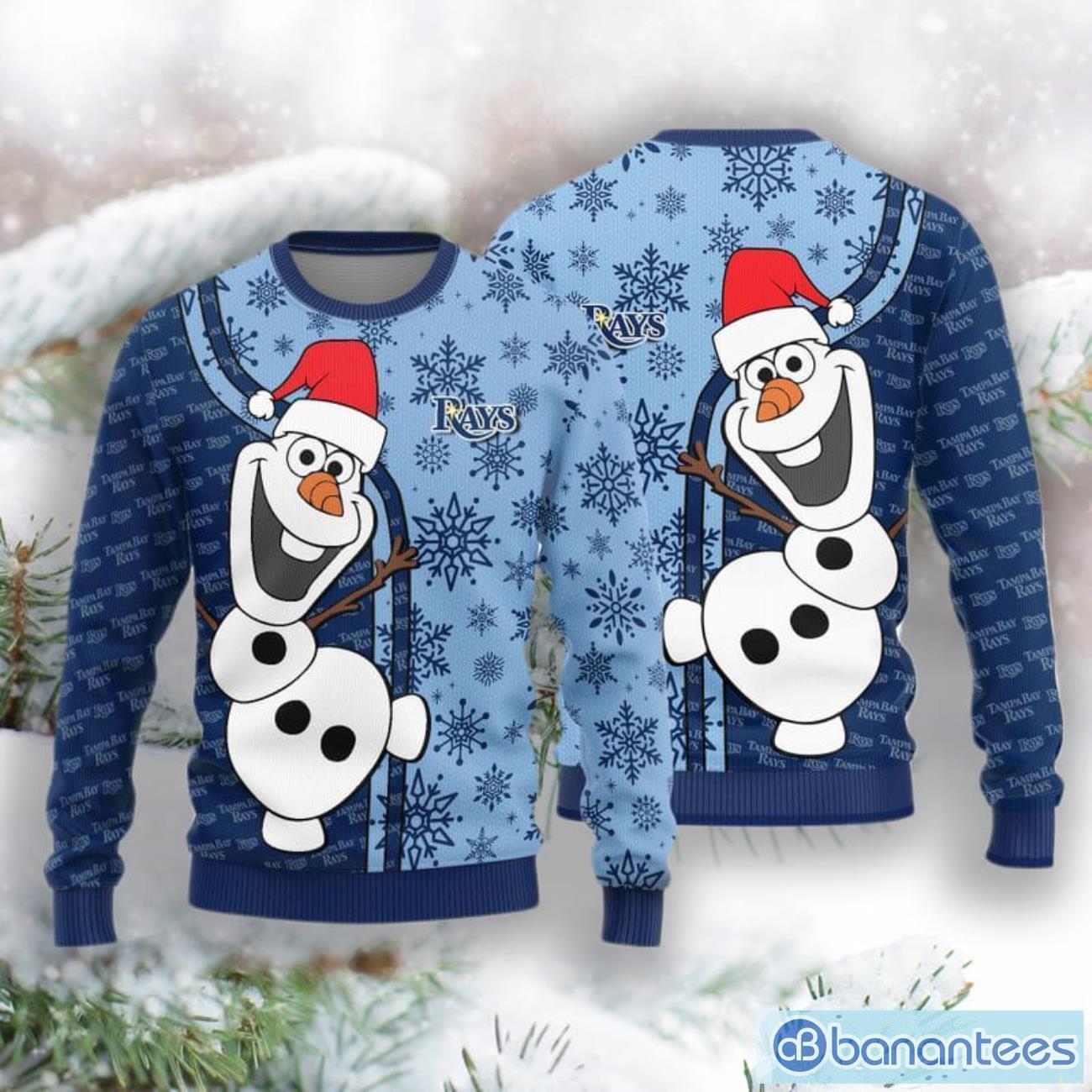 Tampa Bay Rays Olaf Christmas Funny 3D Sweater Product Photo 1