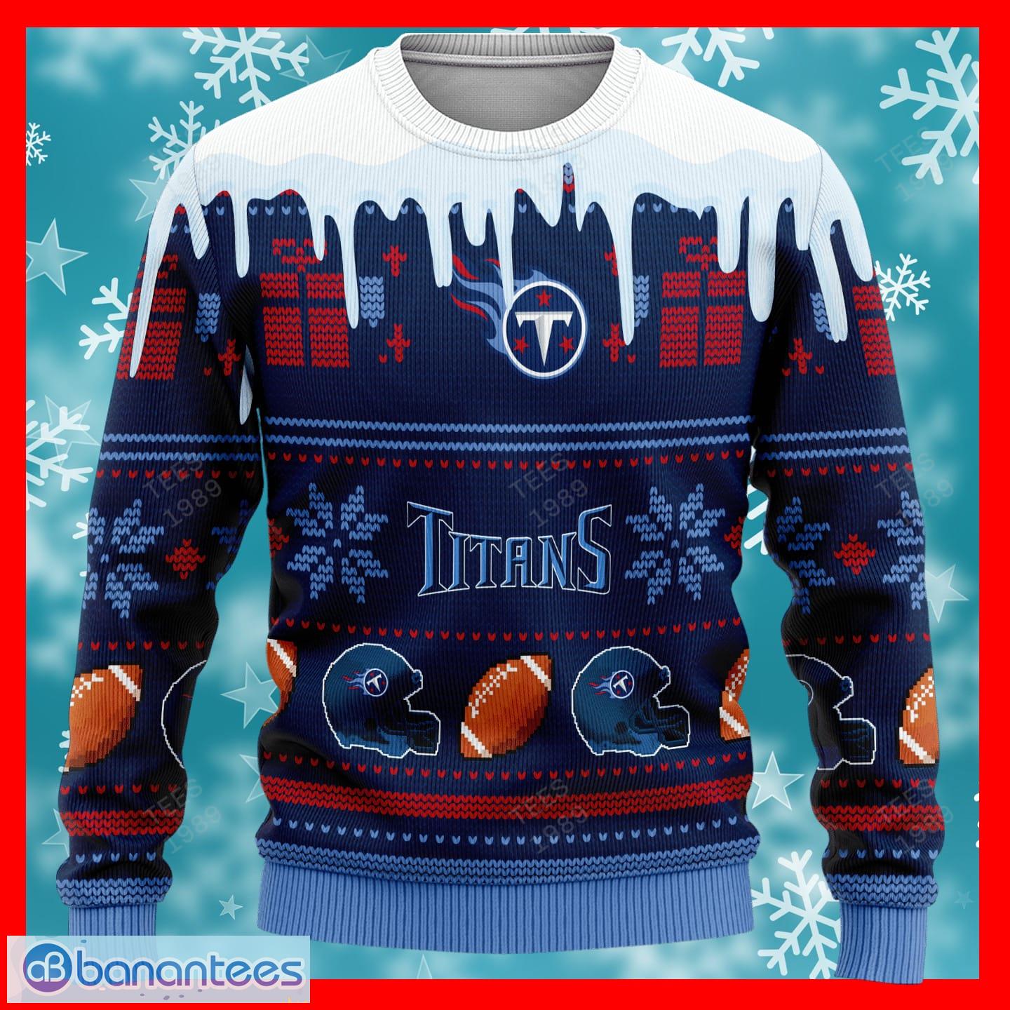 Tennessee Titans Logo Custom Name For Football Fans Ugly Christmas