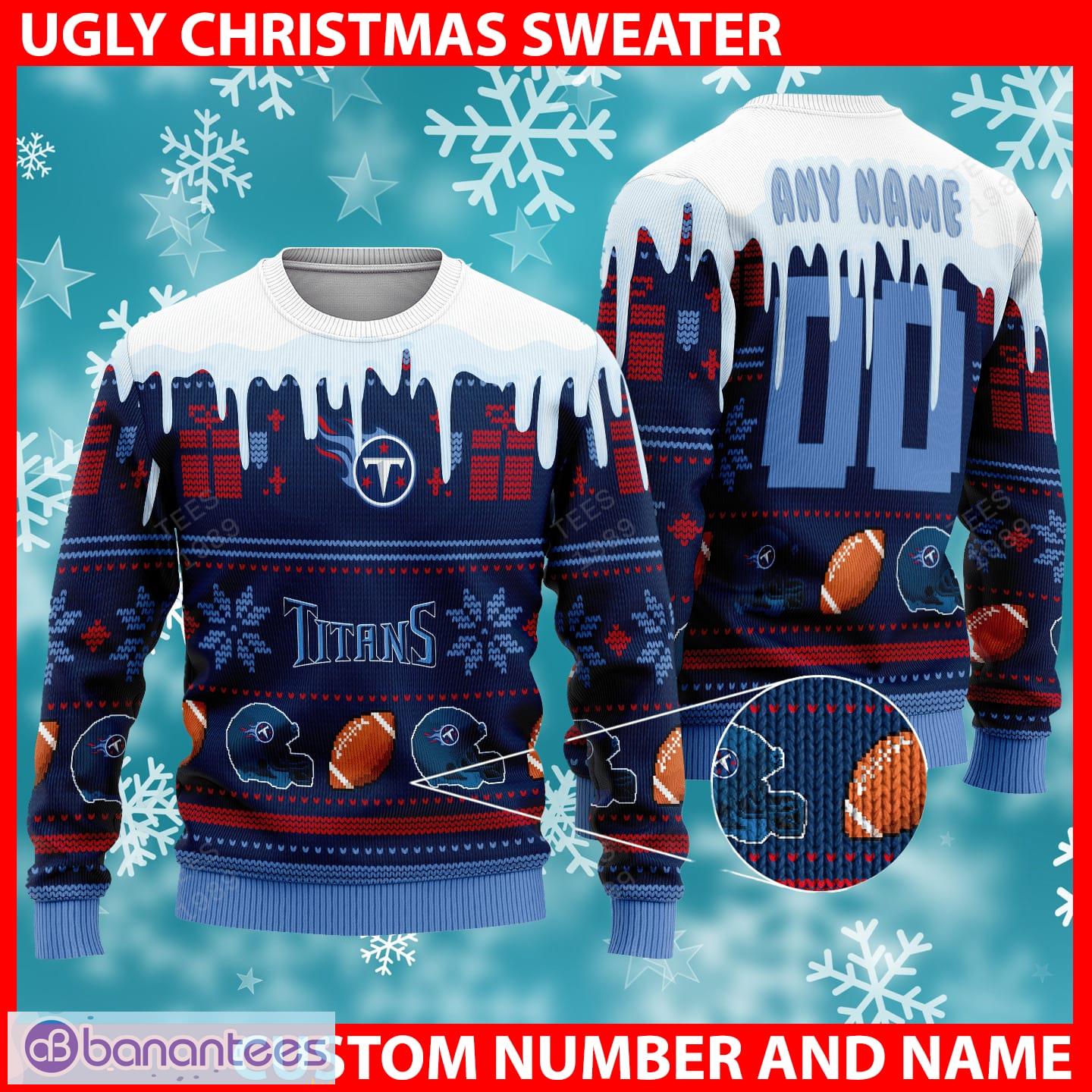 Tennessee Titans Christmas Reindeers Pattern Ugly Sweater For Men Women -  Banantees