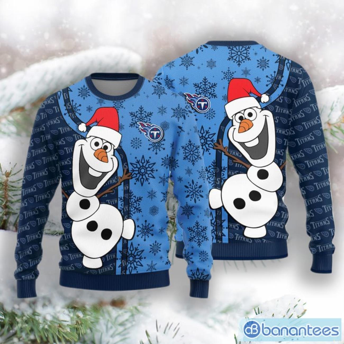 Tennessee Titans Olaf Christmas Funny 3D Sweater Product Photo 1