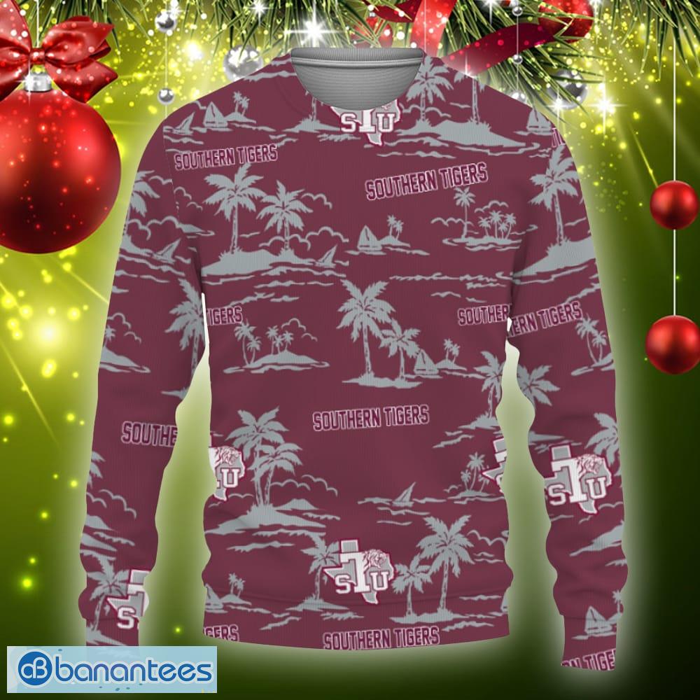 Texas Southern Tigers Aloha Hawaii Beach Ugly Christmas Sweater Gift Holidays - Texas Southern Tigers Hawaiian Aloha Hawaii Beach-3D Sweatshirt_3
