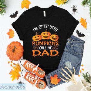 The cutest little pumking call me dad T-Shirt Sweatshirt Hoodie Unisex Halloween Gift Product Photo 1