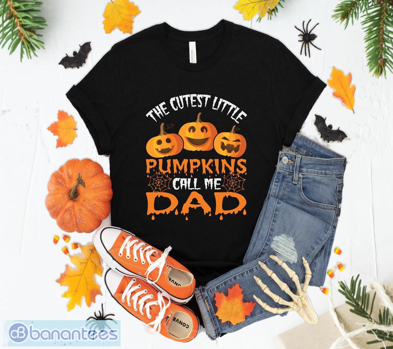 the cutest little pumking call me dad t shirt sweatshirt hoodie unisex halloween gift image The cutest little pumking call me dad T-Shirt Sweatshirt Hoodie Unisex Halloween Gift Product Photo 1