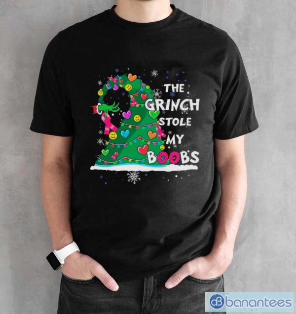 The Grinch Stole May Boobs Shirt - Black Unisex T-Shirt