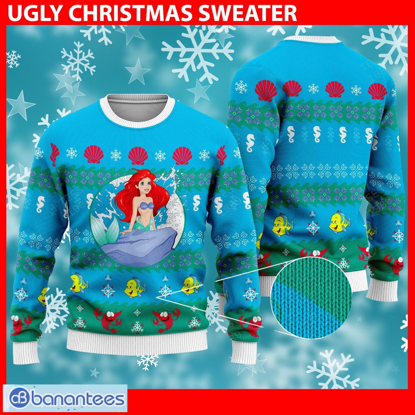 Little mermaid ugly deals christmas sweater