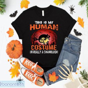 This Is My Human Costume Chameleon Halloween T-Shirt Sweatshirt Hoodie Unisex Halloween Party Gift Product Photo 1