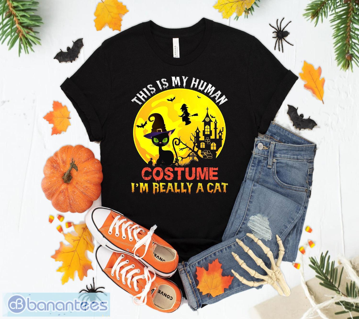 this is my human costume im really a cat halloween gift t shirt sweatshirt hoodie unisex halloween party gift image This Is My Human Costume I'm Really A Cat Halloween Gift T Shirt Sweatshirt Hoodie Unisex Halloween Party Gift Product Photo
