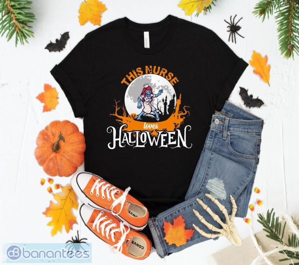 This Nurse Loves Halloween T-Shirt Sweatshirt Hoodie Unisex Halloween Party Gift Registered Nurse Gift Product Photo 1