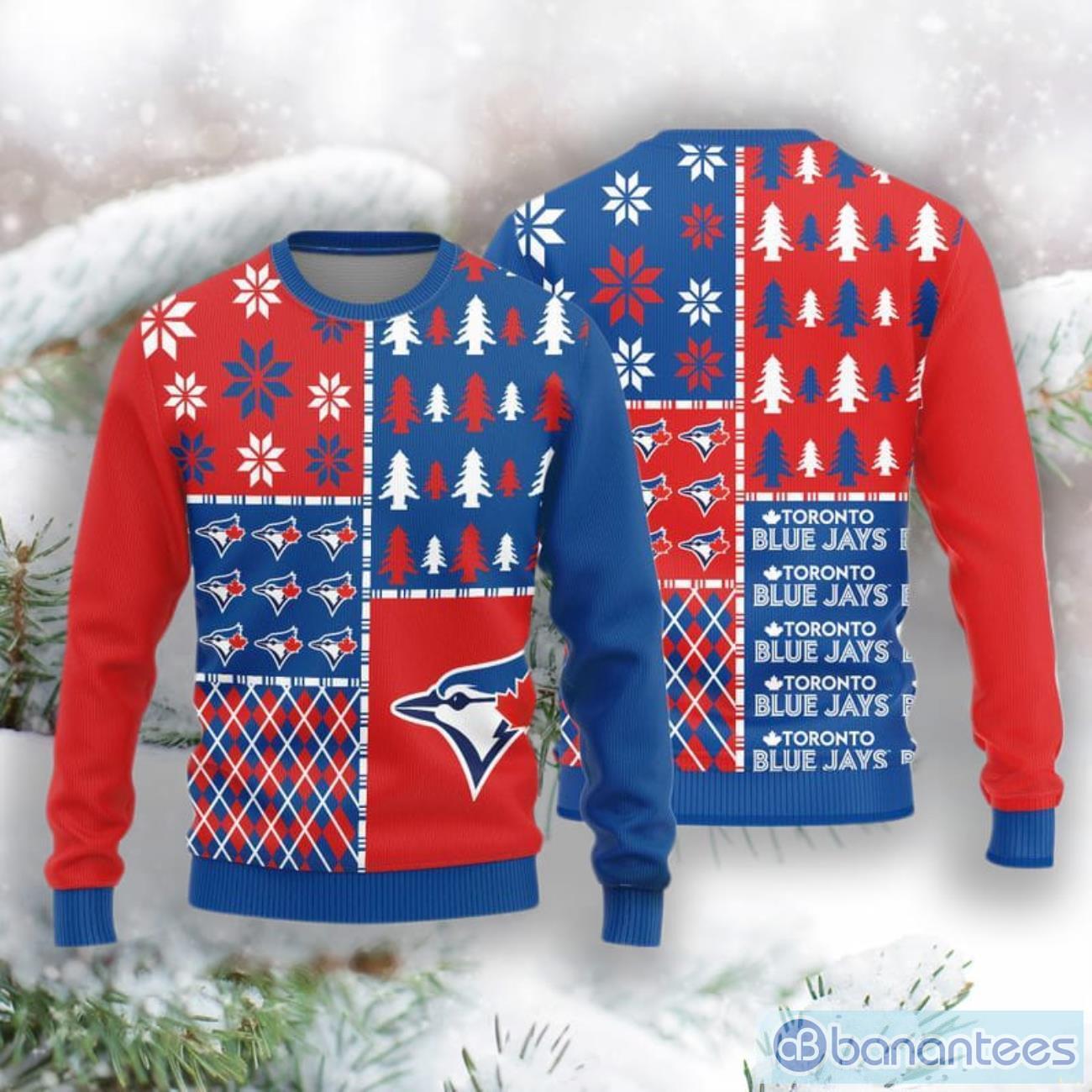 Toronto Blue Jays Basic Knitted Sweater For Christmas - Freedomdesign