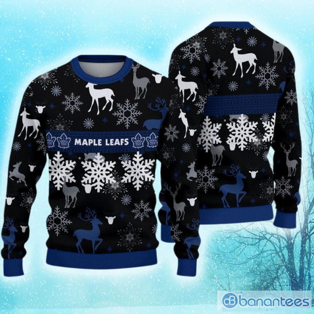 Toronto Maple Leafs Christmas Forest Hot Trending Ugly Sweater For Fans -  YesItCustom