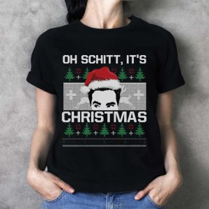 Oh Schitt It's Christmas Movie Quotes T-shirt, David Rose Christmas Shirt - Ladies T-Shirt