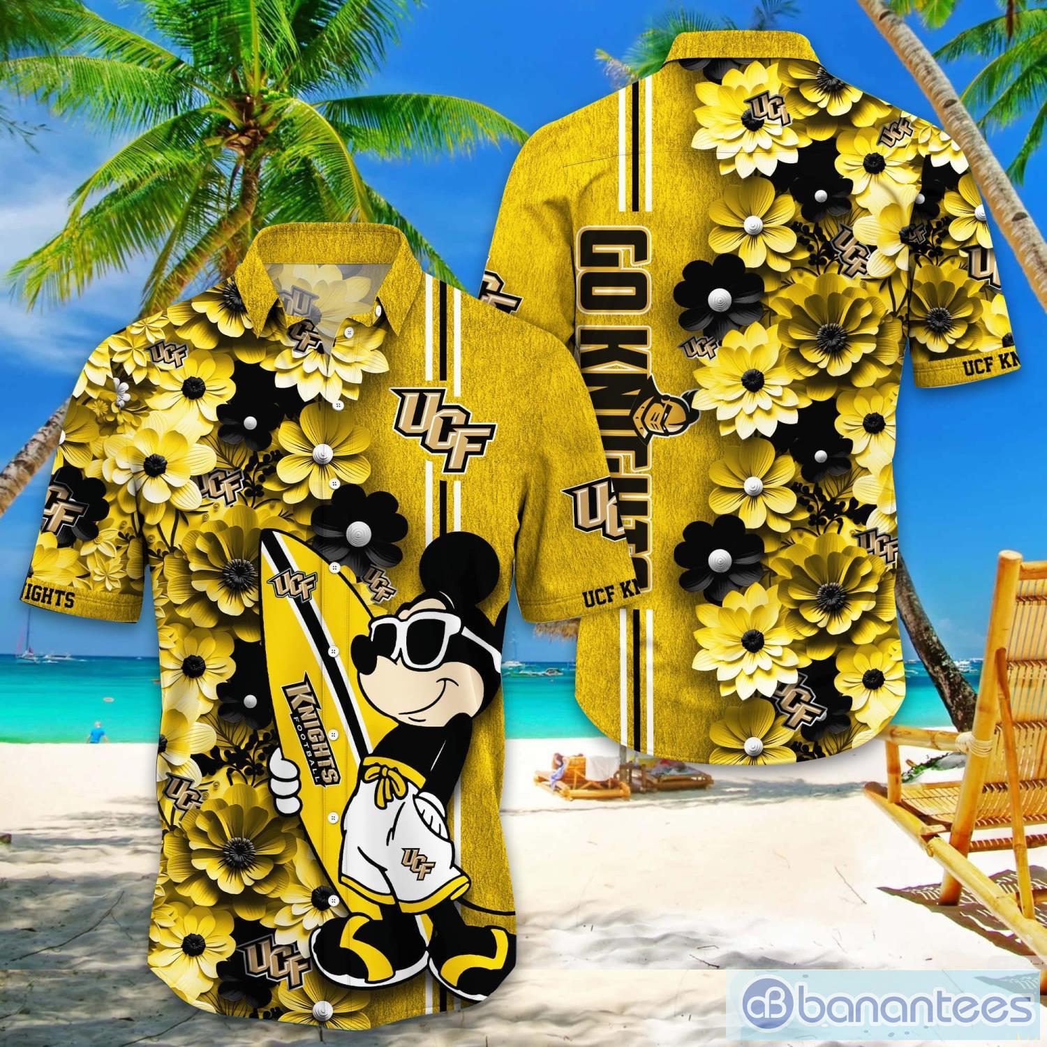 ucf knights hawaiian shirt mickey love surfing trending summer gift image UCF Knights Hawaiian Shirt Mickey Love Surfing Trending Summer Gift Product Photo 1