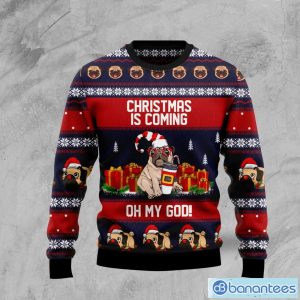 Pug Christmas Is Coming Ugly Christmas Sweater Gift For Holiday Product Photo 2