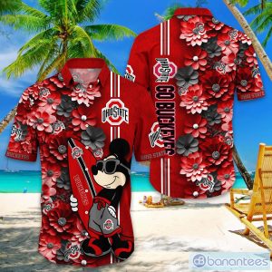 Ohio State Buckeyes Hawaiian Shirt Mickey Love Surfing Trending Summer Gift Product Photo 1