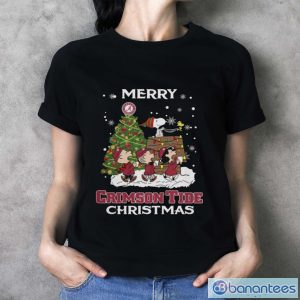 Alabama Crimson Tide Snoopy Family Christmas Shirt - Ladies T-Shirt
