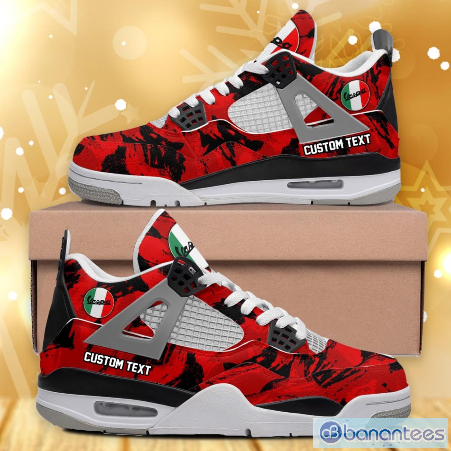 Vespa Air Jordan 4 Shoes Running Sneakers Custom Name For Car Lover Shoes -  Banantees