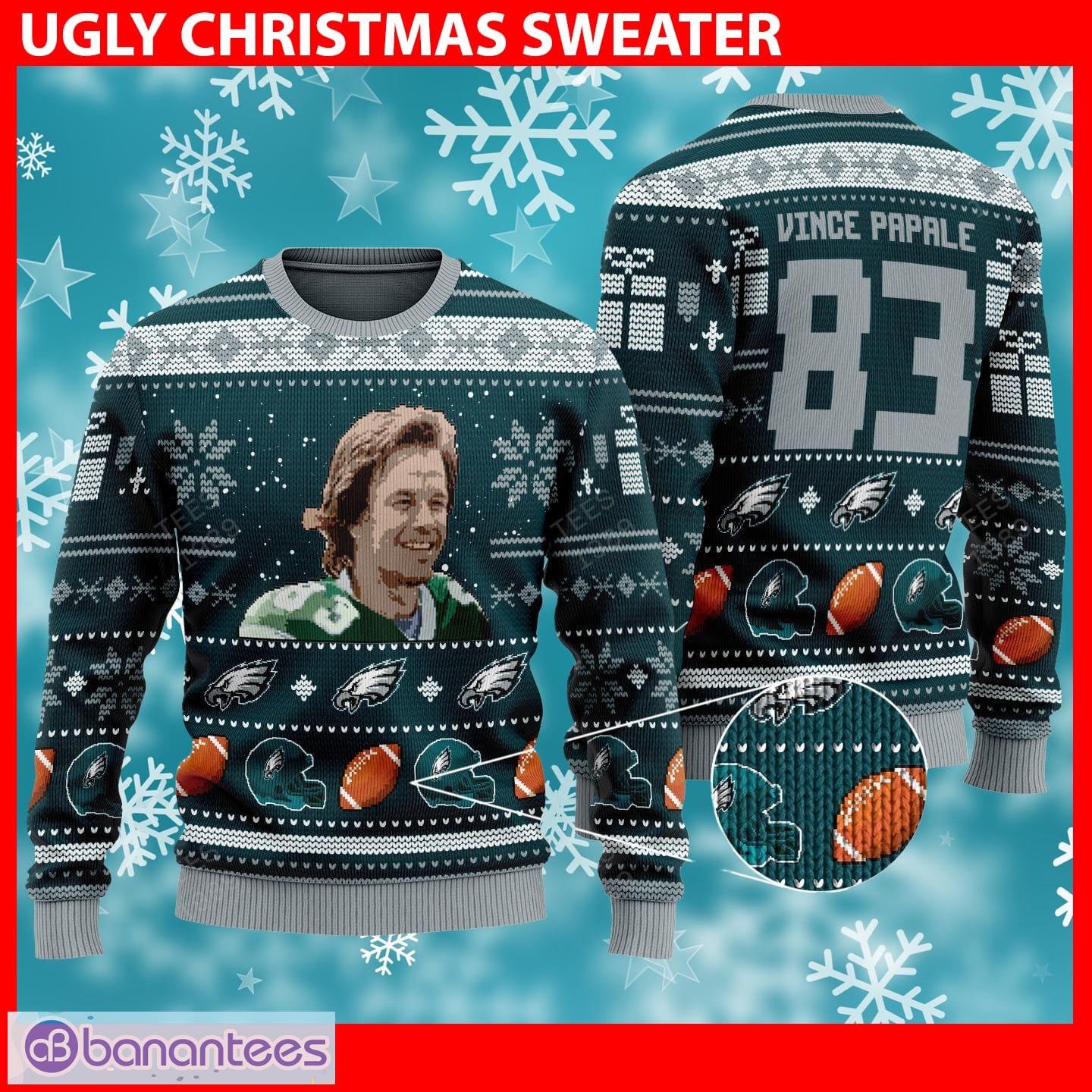 Philadelphia Eagles NFL Football Knit Pattern Ugly Christmas Sweater -  Tagotee