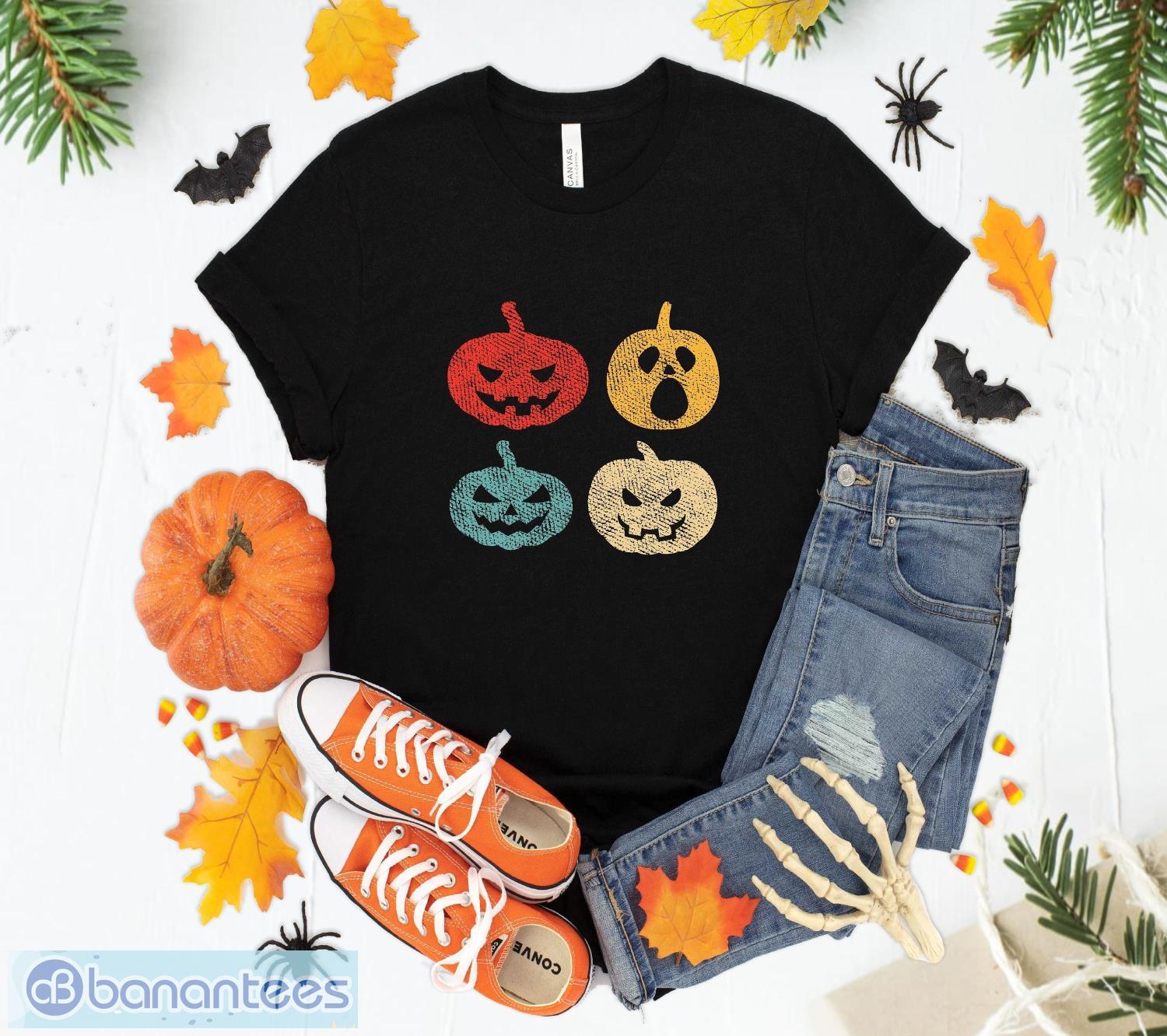 Hilarious Pumpkin Design Tee: 100% Cotton Halloween Shirt