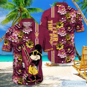 Arizona State Sun Devils Hawaiian Shirt Mickey Love Surfing Trending Summer Gift Product Photo 1