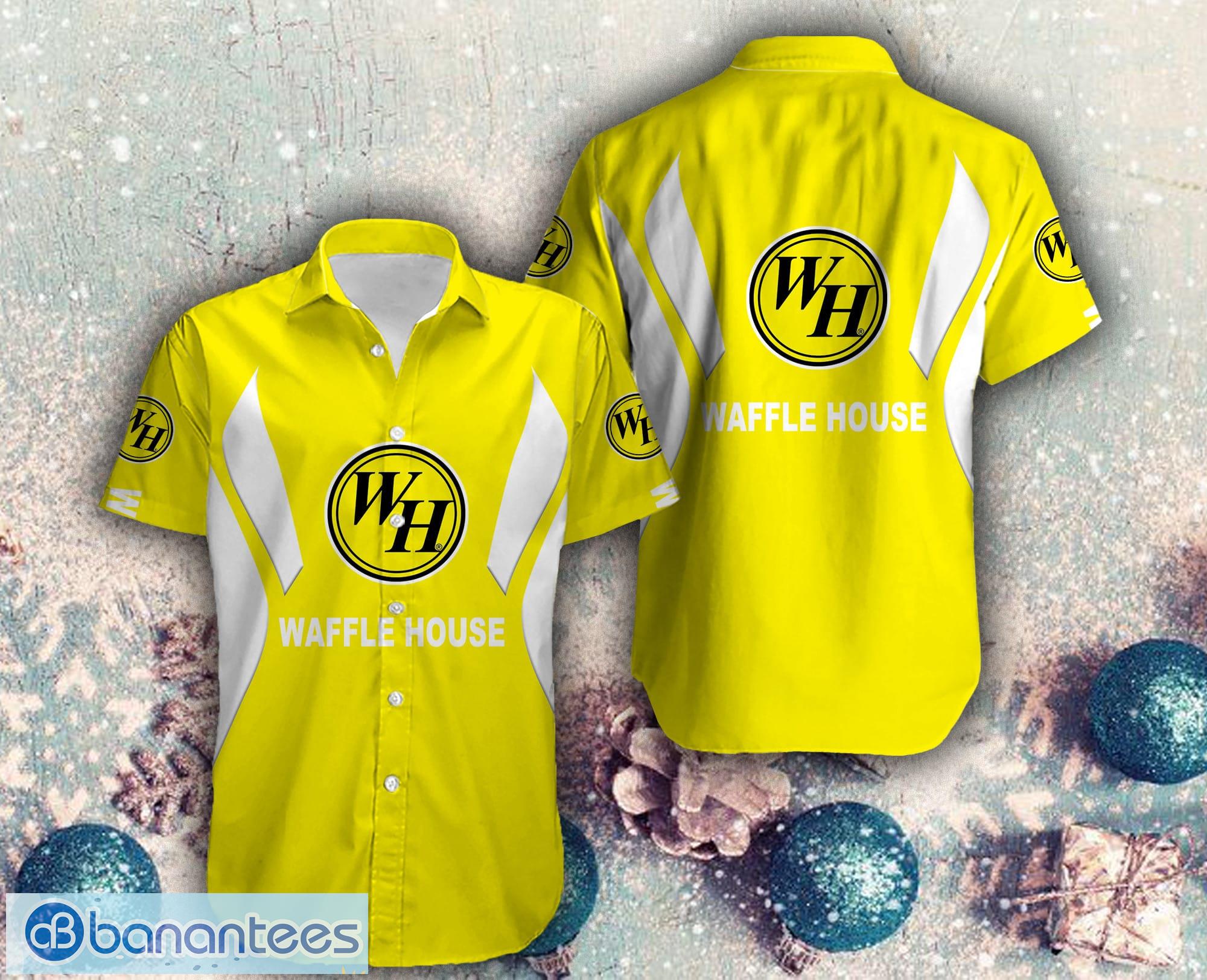 waffle house Style 3 Logo Design Hawaiian Shirt For Men And Women