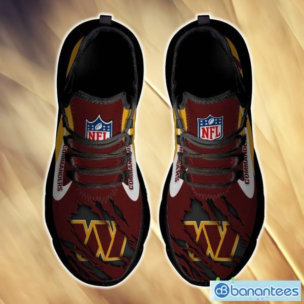 Washington Commanders Footwear For Fans Custom Name Max Soul Sneakers New Gift Men And Women Clunky Shoes - Washington Commanders Chunky Shoes_3