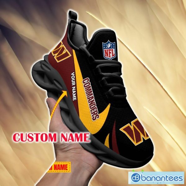 Washington Commanders Style For Fans Custom Name Max Soul Sneakers New Gift Men And Women Clunky Shoes - Washington Commanders Chunky Shoes_2