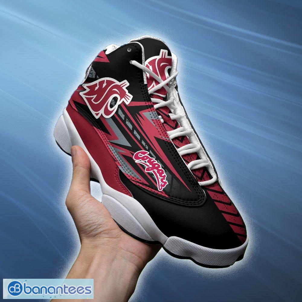 Washington State Cougars NCAA Air Jordan 13 Shoes Gift Fans Sports Sneaker For Men And Women - Washington State Cougars NCAA Air Jordan 13 Shoes Gift Fans Sports Sneaker For Men And Women