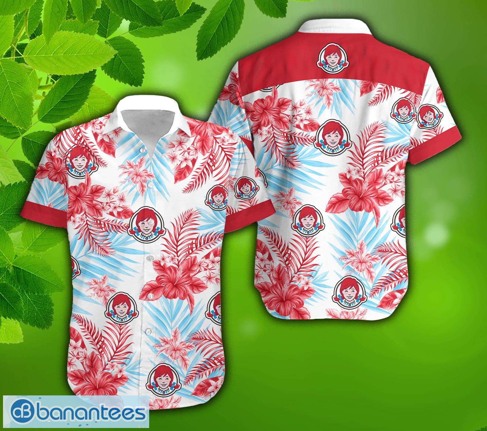 Tropical Floral Linen Shirt - Red - ALOHA