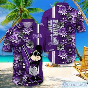 TCU Horned Frogs Hawaiian Shirt Mickey Love Surfing Trending Summer Gift Product Photo 1