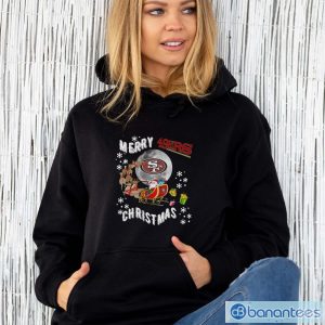 Merry christmas santa claus san francisco 49ers shirt - Unisex Hoodie