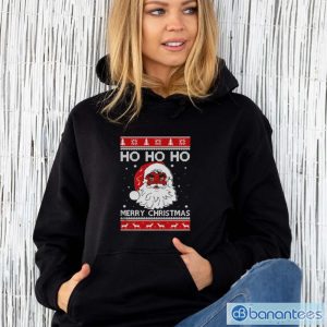 Santa Claus Ho Ho Ho Merry Christmas shirt2 - Unisex Hoodie