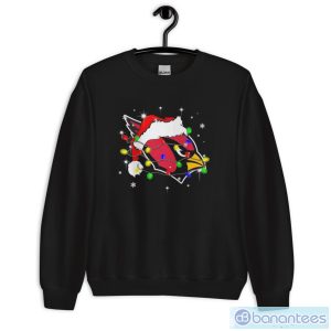 Arizona Cardinals Santa Hat Christmas Shirt - Unisex Crewneck Sweatshirt
