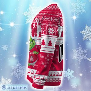 NCAA Ohio State Buckeyes Grinch Cold Ugly Christmas Sweater For Men Women - NCAA Ohio State Buckeyes Grinch Cold Ugly Christmas Sweater For Men Women Photo 5