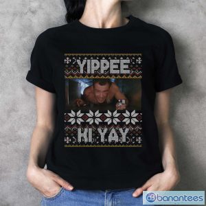 Yippee Ki Yay Movie T-shirt, John McClane Ugly Christmas - Ladies T-Shirt