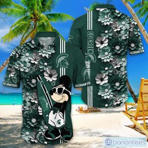 Michigan State Spartans Hawaiian Shirt Mickey Love Surfing Trending Summer Gift Product Photo 1
