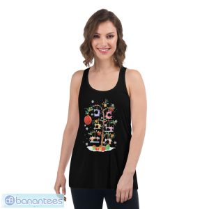Sewing Machine Xmas Tree Merry Christmas Shirt - Women's Flowy Racerback Tank
