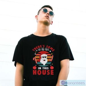 Christmas House Party Shirt, Funny Santa Claus Shirt Crewneck - G500 Gildan T-Shirt