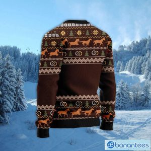 Horse Through Snow Ugly Christmas Sweater AOP All Over Printed Sweater Holiday Party Gift Product Photo 3