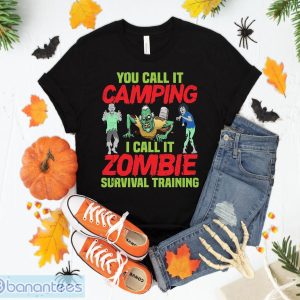 Zombie Survival Training Camping Funny Halloween Camping T-Shirt Sweatshirt Hoodie Unisex Halloween Gift Product Photo 1