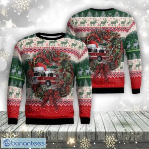 Farmingdale, New York, South Farmingdale Fire Department Christmas Ugly Sweater 3d Xmas Gifty Gift Product Photo 1