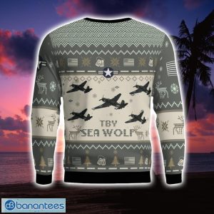 Consolidated TBY Sea Wolf Aircraft New Trend Veteran Sweater Ugly Christmas Sweater Military Christmas Sweater Product Photo 3