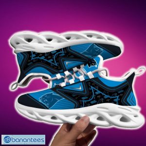 Carolina Panthers Black And White High-quality Sports Sneakers Ideas For Men And Women Gift Max Soul Shoes - Carolina Panthers Black And White Clunky Shoes For Fans This Season_2